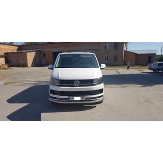 Передняя защита ST008 (нержавейка) Volkswagen T6 2015-2024 гг. фото 4