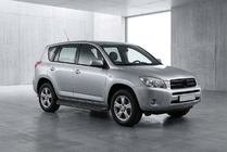 Toyota Rav 4 2006-2013 гг. Боковые Подножки Tayga Black (2 шт., Алюминий) фото 1