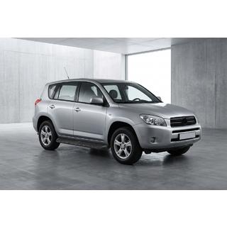 Боковые Подножки Tayga Black (2 шт., Алюминий) Toyota Rav 4 2006-2013 гг. фото 1