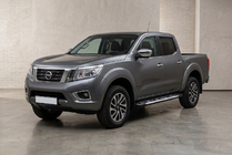 Nissan Navara/NP300 2016- гг. Боковые Подножки Sunrise (2 шт., Алюминий) фото 1