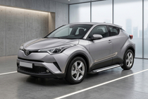 Toyota C-HR 2016-2023 гг. Боковые пороги Line (2 шт., алюминий) фото 1
