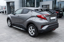 Toyota C-HR 2016-2023 гг. Боковые Подножки Sunrise (2 шт., алюминий) фото 1
