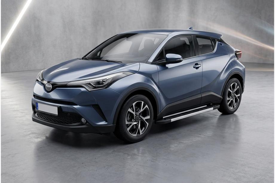 Toyota C-HR 2016-2023 гг. Боковые Подножки RedLine V1 (2 шт, Алюминий) Фото 1