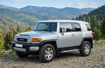 Toyota FJ Cruiser 2006-2022 гг. Боковые Подножки Sunrise (2 шт., алюминий) фото 1