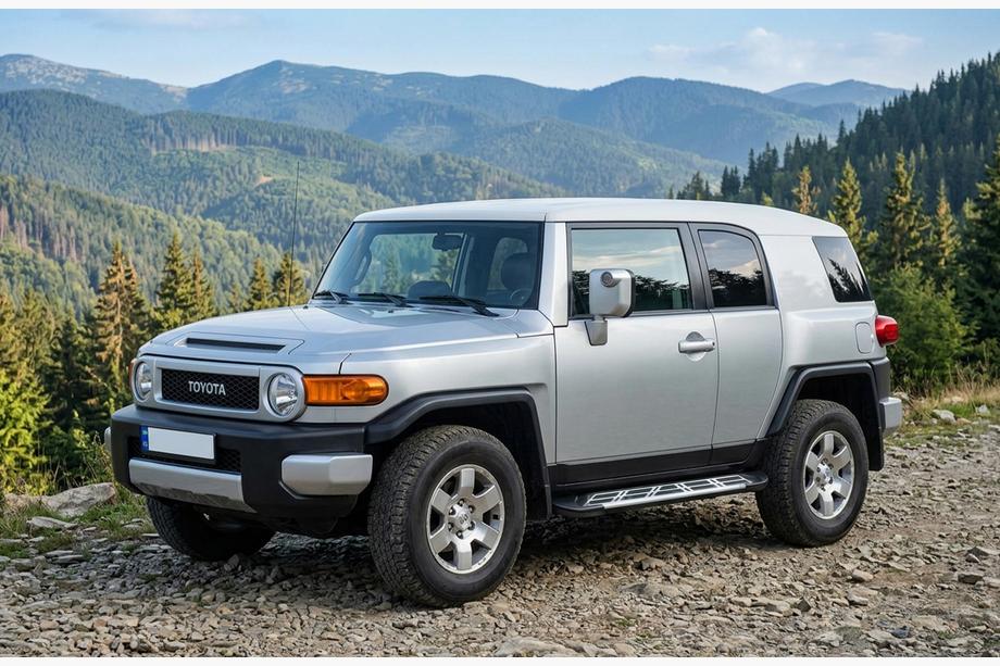 Toyota FJ Cruiser 2006-2022 гг. Боковые Подножки Sunrise (2 шт., алюминий) Image