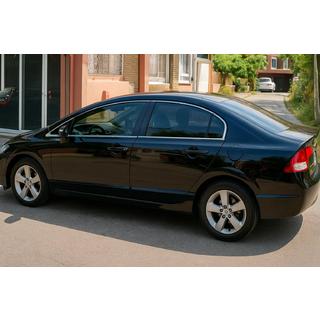 Полный комплект хромированных окантовок окон нержавейка (12 шт.) Honda Civic Sedan VIII 2006-2011 гг. фото 1