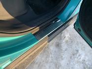 Toyota C-HR 2016-2023 гг. Накладки на пороги Nataniko (4 шт., нержавейка) фото 5