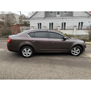 Ветровики с хромированным молдингом LiftBack (4 шт, Niken) Skoda Octavia III A7 2013-2019 гг. фото 4