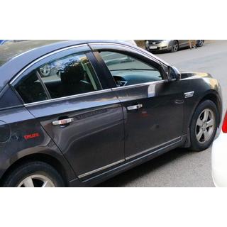 Хромированные Накладки на Дверные Молдинги (Нержавейка) Chevrolet Cruze 2009–2015 гг. фото 3