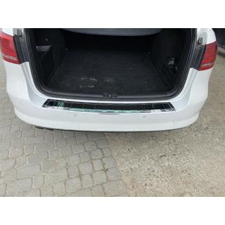 Накладка на задний бампер Carmos (SW, нержавейка) Volkswagen Passat B7 2012-2015 гг. фото 3