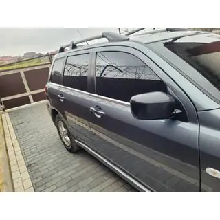 Нижние молдинги окон нержавейка (6 шт) Mitsubishi Outlander 2001-2006 гг. фото 2