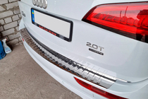 Audi Q5 2008-2017 гг. Накладка на задний бампер Carmos нержавейка фото 5