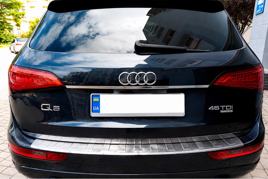 Audi Q5 2008-2017 гг. Накладка на задний бампер Carmos нержавейка Image