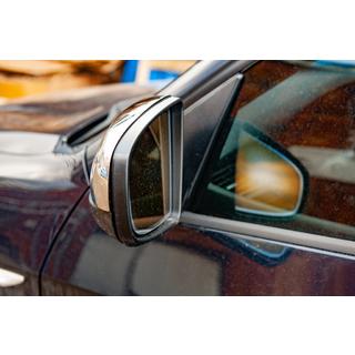 Накладки на Зеркала (2 шт., Нержавейка) BMW X5 E70 2007-2013 гг. фото 4