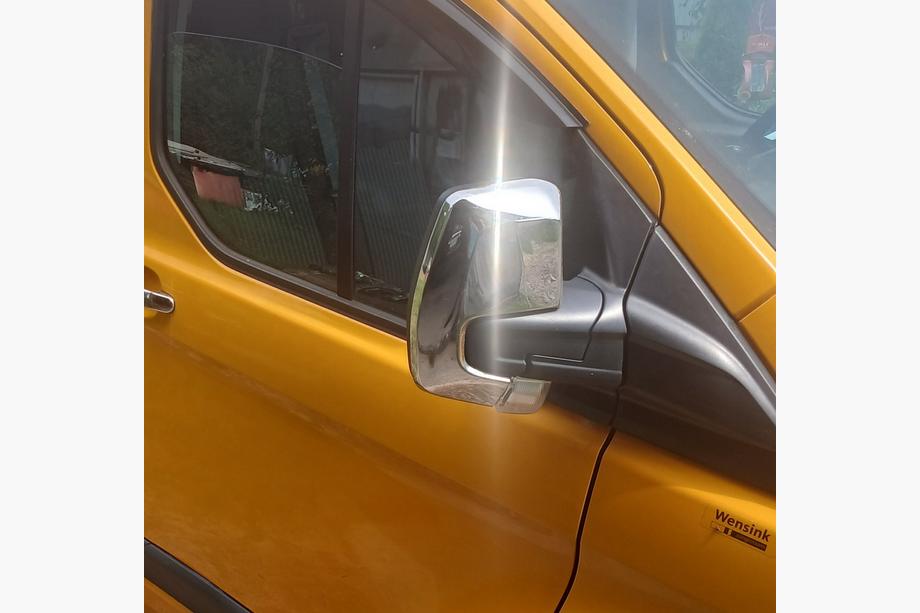 Ford Custom 2013-2022 гг. Накладки на Зеркала (2 шт., Нержавейка) Image