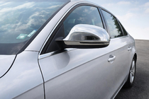 Audi A6 C6 2004-2011 гг. Накладки на Зеркала 2009-2012 (2 шт., Нержавейка) фото 1