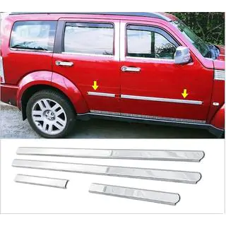 Молдинги Дверей Нержавеющая Сталь Dodge Nitro 2006-2011 гг. фото 3