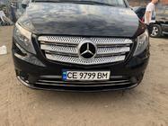 Mercedes Vito/V-class W447 2014- гг. Накладки на решетку радиатора 2014-2020 (5 шт, BlackChrome) фото 5