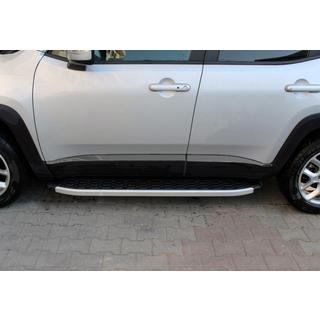 Молдинги дверные Черный Хром (4 шт, нерж сталь) Jeep Renegade 2014- гг. фото 3