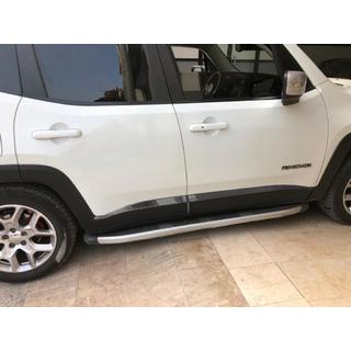 Молдинги дверные Черный Хром (4 шт, нерж сталь) Jeep Renegade 2014- гг. фото 1