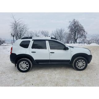 Молдинги стекол Черный Хром (4 шт., нерж. сталь) Dacia Duster 2008-2018 гг. фото 2