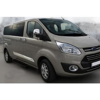 Накладки на Зеркала Серый Мат (2 шт., Пластик) Ford Custom 2013-2022 гг. фото 4