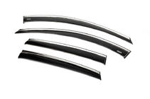 Opel Antara 2006-2017 гг. Ветровики с хромированным молдингом (4 шт, Niken) фото 7