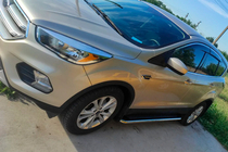 Ford Kuga/Escape 2013-2019 гг. Боковые Подножки Maydos V2 (2 шт., Алюминий + Нержавейка) фото 5