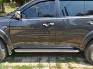 Mitsubishi L200 2006-2015 гг. Боковые Подножки Maydos V2 (2 шт., Алюминий и Нержавейка) фото 10