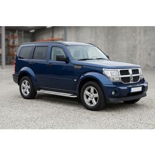 Боковые Подножки Maydos V2 (2 шт., Алюминий и Нержавейка) Dodge Nitro 2006-2011 гг. фото 1