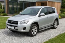 Toyota Rav 4 2006-2013 гг. Боковые Подножки Maydos V2 (2 шт., Алюминий и Нержавейка) фото 1