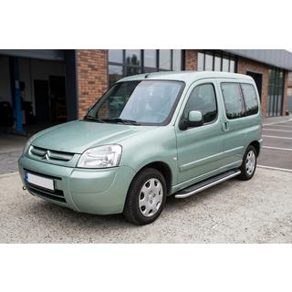 Боковые Подножки Maydos V2 (2 шт., Алюминий и Нержавейка) Citroen Berlingo 1996-2008 гг. фото 1
