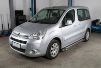Citroen Berlingo 2008-2018 гг. Боковые Подножки Maydos V2 (2 шт., Алюминий и Нержавейка) фото 1