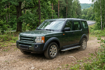 Land Rover Discovery III 2004–2009 гг. Боковые Подножки Maydos V2 (2 шт., Алюминий и Нержавейка) фото 1