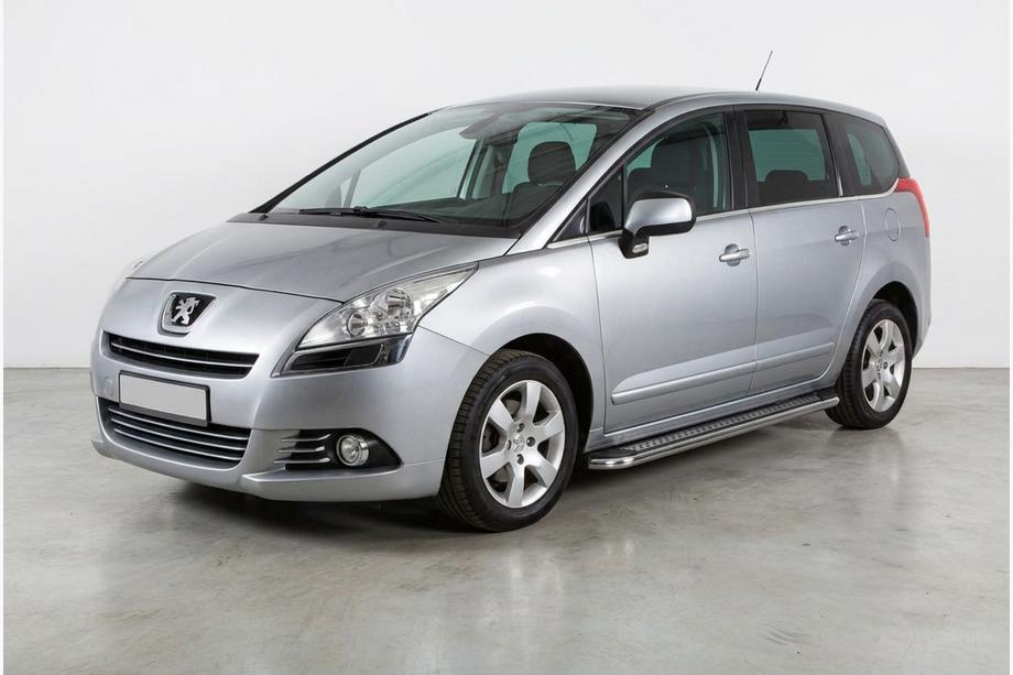 Peugeot 5008 2009-2016 гг. Боковые Подножки Maydos V2 (2 шт., Алюминий и Нержавейка) Фото 1