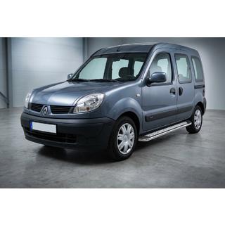 Боковые Подножки Maydos V2 (2 шт., Алюминий и Нержавейка) Renault Kangoo 1998-2008 гг. фото 1