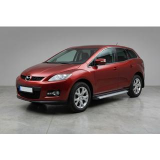 Боковые Подножки Maya V2 (2 шт., Алюминий) Mazda CX-7 2006-2012 гг. фото 1