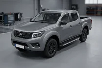 Nissan Navara/NP300 2016- гг. Боковые Подножки Duru (2 шт., Алюминий) фото 1