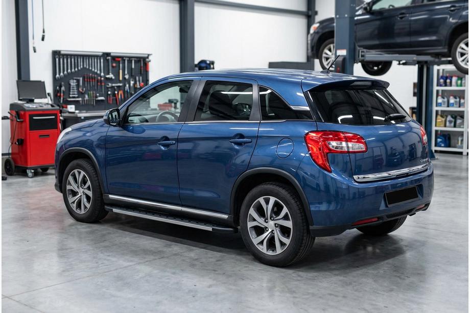 Citroen C-4 Aircross 2012-2017 гг. Боковые Подножки Duru (2 шт., Алюминий) Image
