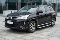 Citroen C-4 Aircross 2012-2017 гг. Боковые пороги Fullmond (2 шт., алюминий) фото 1