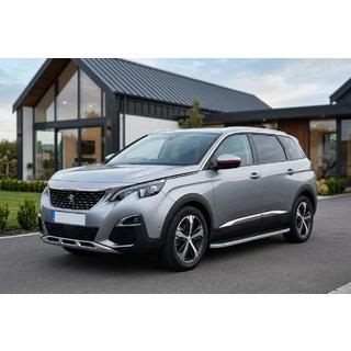Боковые Подножки Tayga Grey (2 шт., Алюминий) Peugeot 5008 2016-2023 гг. фото 1