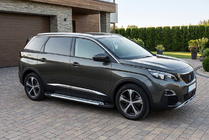 Peugeot 5008 2016-2023 гг. Боковые Подножки Line (2 шт., Алюминий) фото 1