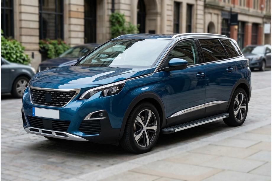Peugeot 5008 2016-2023 гг. Боковые Подножки Maya V1 (2 шт., Алюминий) Image
