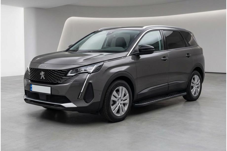 Peugeot 5008 2016-2023 гг. Боковые пороги Bosphorus Black (2 шт., алюминий) Image