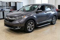 Honda CRV 2017-2022 гг. Боковые Подножки BlackLine (2 шт, Алюминий) фото 1