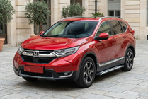 Honda CRV 2017-2022 гг. Боковые Подножки Rainbow (2 шт., Алюминий) фото 1