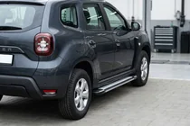 Renault Duster 2018-2024 гг. Боковые Подножки Rainbow (2 шт., Алюминий) фото 1