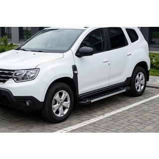 Боковые пороги RedLine V1 (2 шт., алюминий) Dacia Duster 2018-2024 гг. фото 1
