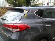 Hyundai Tucson TL 2016-2021 гг. Хромированная треугольная накладка на крышку багажника (нерж сталь) фото 2
