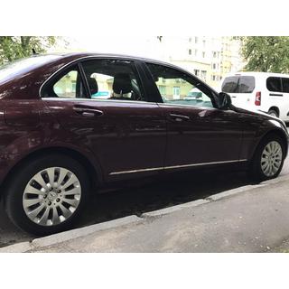 Накладки на дверные молдинги из нержавеющей стали (6 шт) Mercedes C-class W204 2007-2015 гг. фото 4